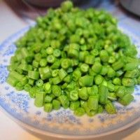 榄菜肉末四季豆的做法图解2