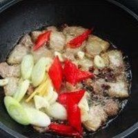 干煸菜花五花肉 的做法图解3