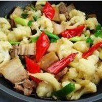 干煸菜花五花肉 的做法图解6