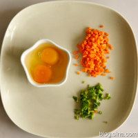 葱花鸡蛋饼的做法图解1