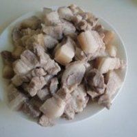 无需一滴油的芋头红烧肉的做法图解5