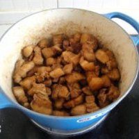 无需一滴油的芋头红烧肉的做法图解8