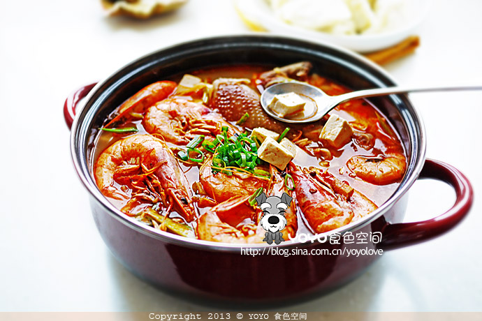 家常豆腐大虾汤的做法