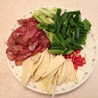 冬笋炒腊肉的做法图解3