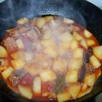 萝卜烩排骨的做法图解8