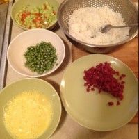 黄金蛋炒饭的做法图解2