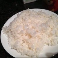 虾仁桂花炒饭的做法图解1