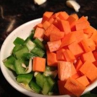 虾仁桂花炒饭的做法图解4