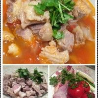 牛腩炖西红柿的做法图解3