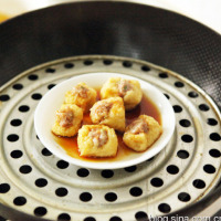油豆腐酿肉的做法图解5