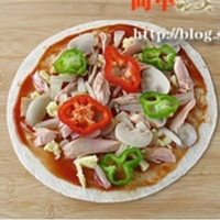 家庭版薄饼披萨的做法图解5