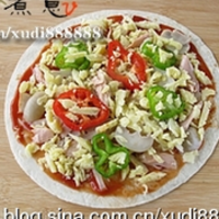 家庭版薄饼披萨的做法图解6