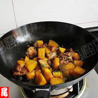 南瓜豆豉炒排骨的做法图解14