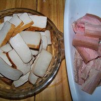 香干回锅肉的做法图解3