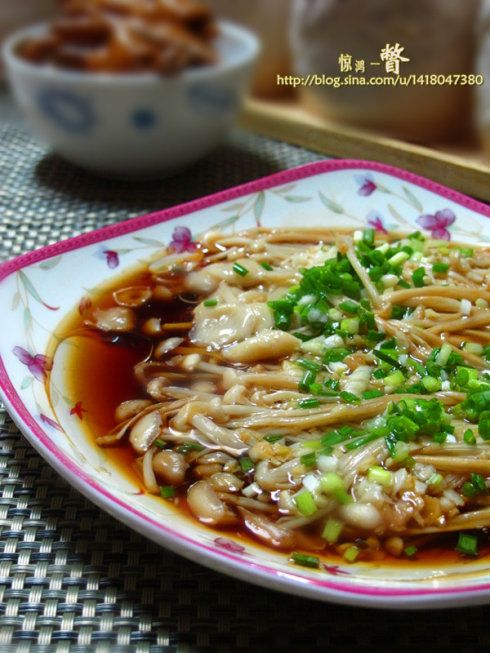蒜蓉蒸金针菇的做法