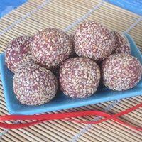 花生馅滴紫薯芝麻球的做法图解14