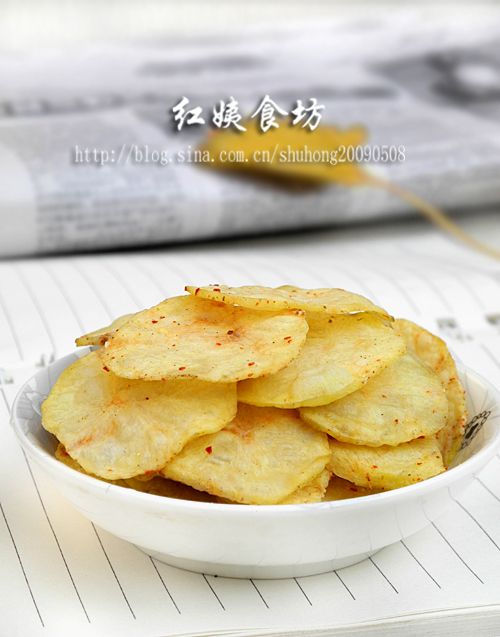 微波炉自制薯片的做法