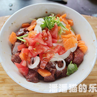 黑蒜子牛肉粒的做法图解5