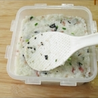 培根海苔粢饭糕的做法图解3