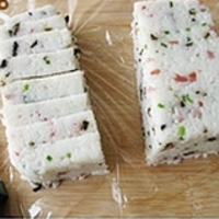 培根海苔粢饭糕的做法图解4