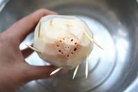 蜜汁黑糯米藕的做法图解5