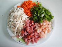 虾仁鸡蛋饼的做法图解2