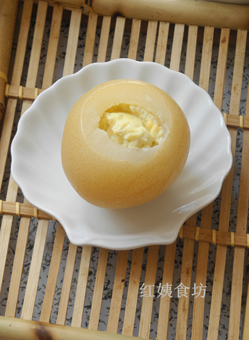 秋梨蛋羹的做法