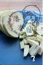 少油的鱼香茄子的做法图解3