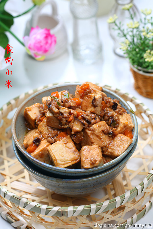 肉末烧豆腐的做法