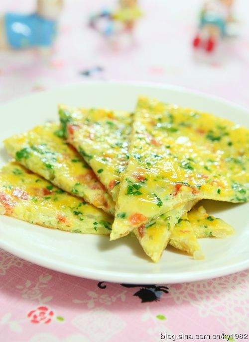 五彩煎蛋饼的做法
