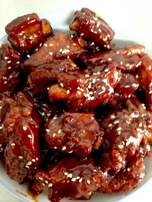 蜜汁叉烧排骨的做法
