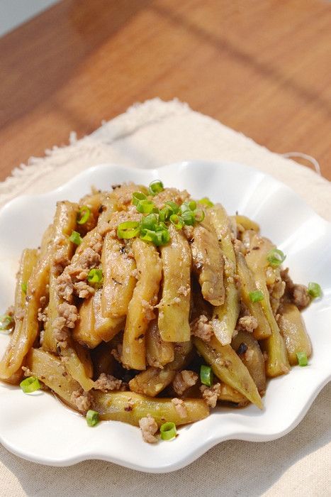 豆豉肉末烧茄子的做法