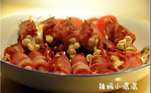 培根烤金针菇的做法