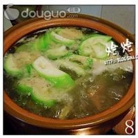 丝瓜猪肝瘦肉汤的做法图解8