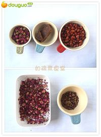 玫瑰红豆浆 的做法图解1