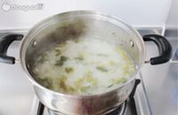 榄菜蛤蜊粥的做法图解12