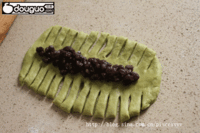 抹茶红豆包的做法图解5