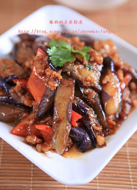 酱爆肉末茄子的做法