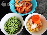 豌豆玉米虾仁的做法图解1