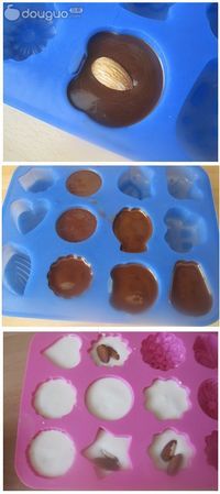 DIY杏仁巧克力的做法图解3