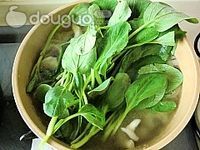 青菜蘑菇汤的做法图解8