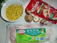 香菇培根意面的做法图解1