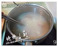 猪肝猪脾粥的做法图解9