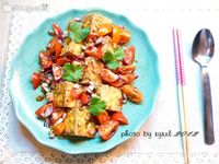 中西合璧——炸豆腐沙拉的做法图解1