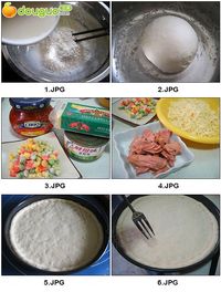 金枪鱼Pizza的做法图解1