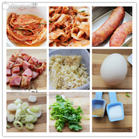 泡菜香肠蛋炒饭的做法图解1