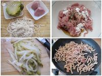 榨菜肉丝面的做法图解1