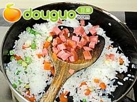蚝油炒饭的做法图解4