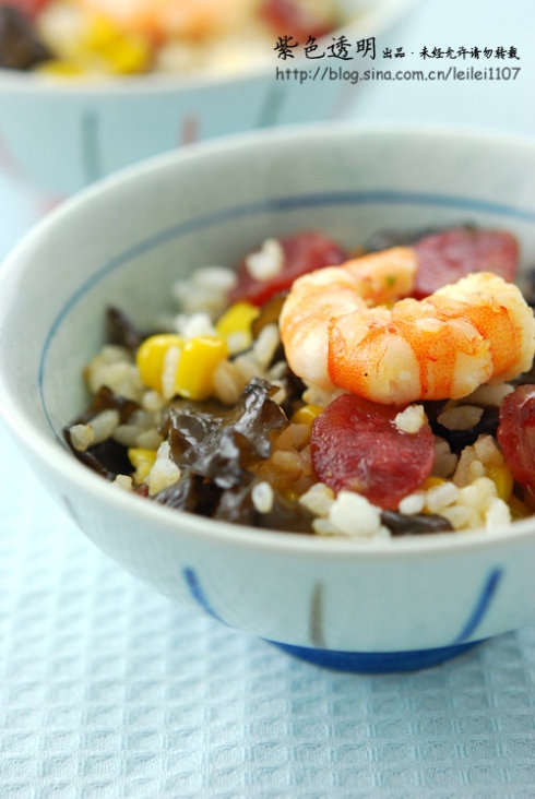 XO酱鲜虾什锦炒饭的做法
