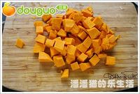 奶香南瓜鸡肉焗饭的做法图解2